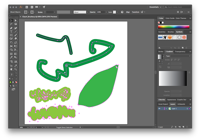 Brush and Shape